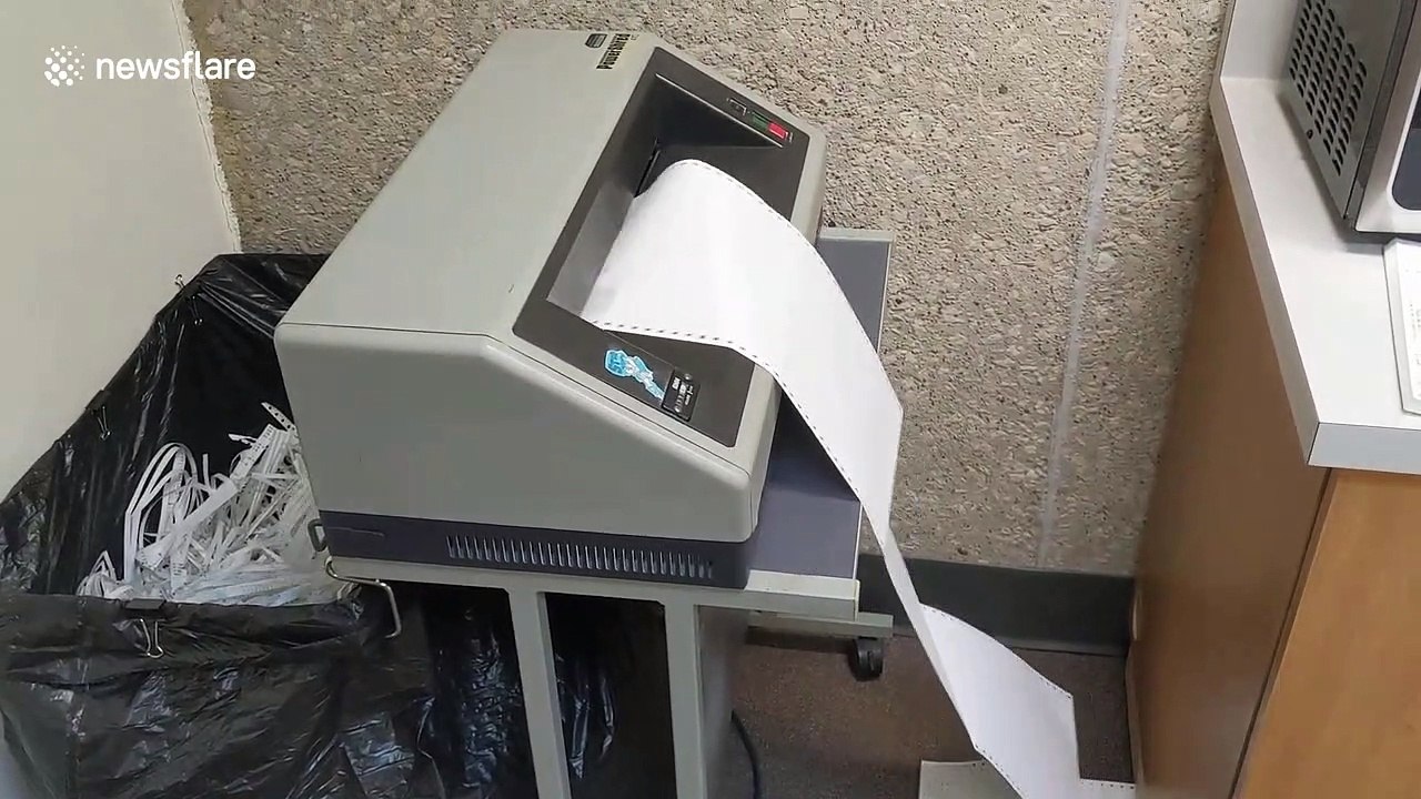 92ft-long piece of paper gets shredded during quiet day at the office