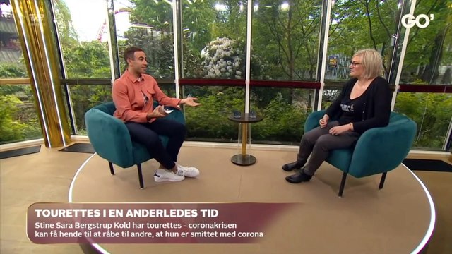 COVID-19; Tourette-ramt råber - Jeg har coronavirus | Go aften Live | TV2 Danmark