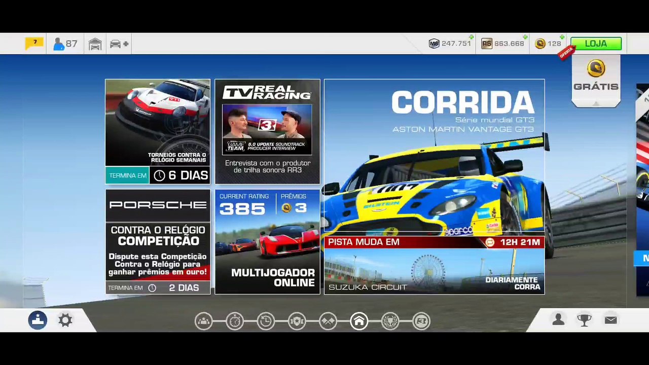Campeonato Porsche 935, restam 5 dias, Real Racing 3, Gameplay, jogando n o android
