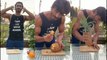 Vidyut Jamwal showed how to cut pineapple without a knife life hacks