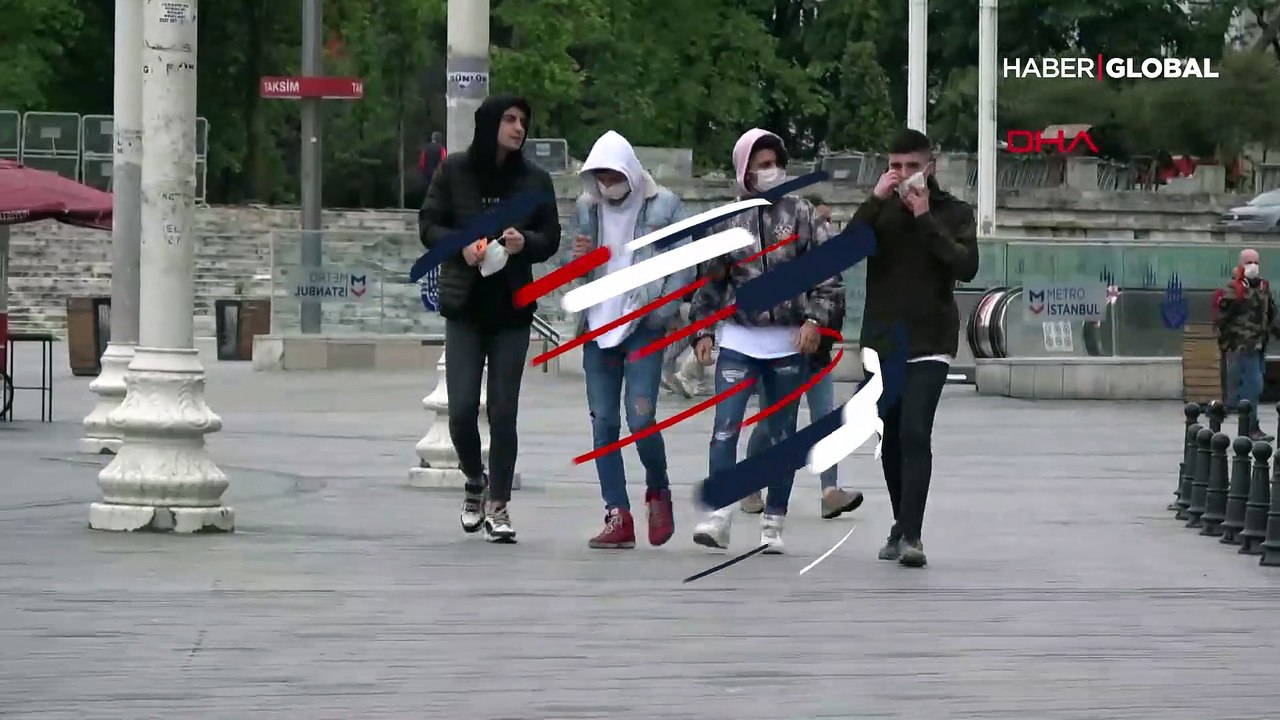 15-20 yaş arası gençler sokağa çıktı