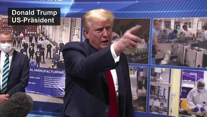 Trump trägt wieder keine Maske