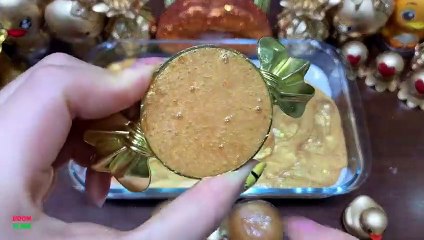 Gold Slime !! Mixing Random Things Into Slime !! Satisfying Slime Videos