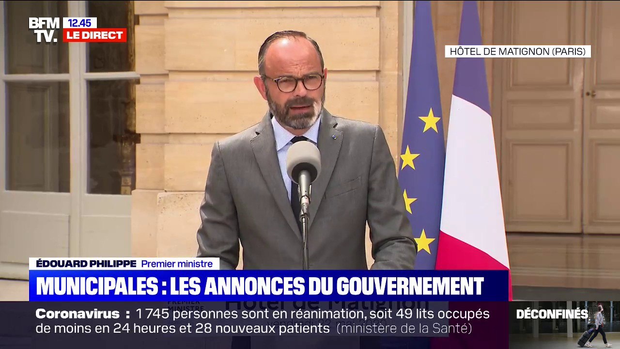 Édouard Philippe sur les municipales: "Il reste près de 5000 communes où les élus doivent être choisis"