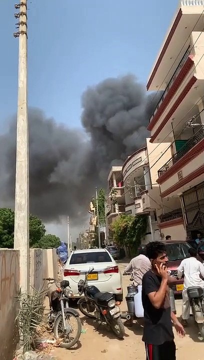 PIA Aeroplane Airbus 320 Crashed in Karachi, Pakistan