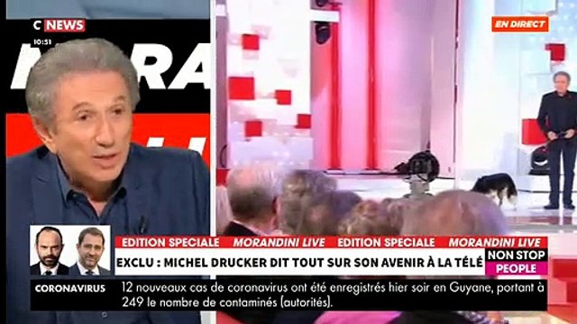 EXCLU - Michel Drucker dans Morandini Live : Je n’ai pas eu peur de la mort, mais je veux mourir après une belle émission et un bon audimat - VIDEO