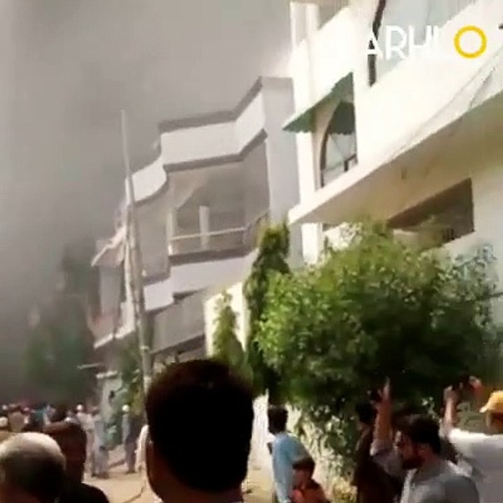 A PIA Aircraft Crashes Near Karachi Airport