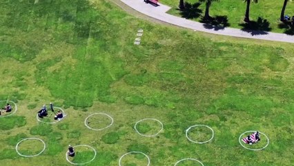 San Francisco’s Dolores Park Now Features Circles to Encourage Park-Goers to Social Distance
