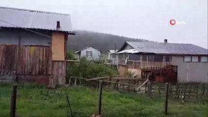 Bolu’nun yüksek kesimlerine kar yağdı