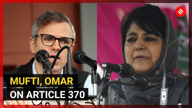 Mehbooba Mufti, Omar Abdullah on Article 370, 35A