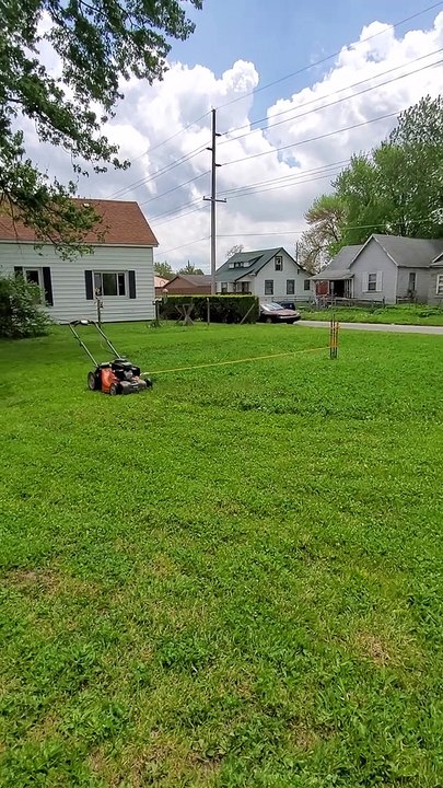Lawn Mowing With Little Effort