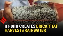 Brick that passes rainwater to ground and remains intact