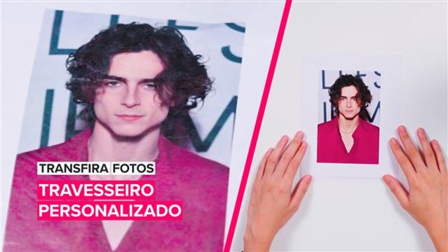 Transfira fotos: Travesseiro Personalizado