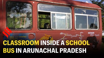 Lessons On the Go: in Arunachal Pradesh, an old bus becomes a classroom for kids