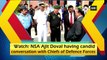 Watch: NSA Ajit Doval having candid conversation with Chiefs of Defence Forces