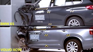2019 Volvo XC90 vs 2020 BMW X5 - CRASH TEST