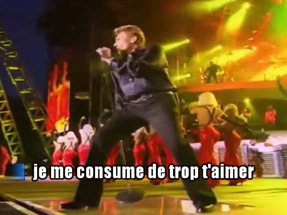 Johnny Hallyday_Le feu (Tour Eiffel 2000) Vidéo Dailymotion