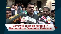 Govt will soon be formed in Maharashtra: Devendra Fadnavis