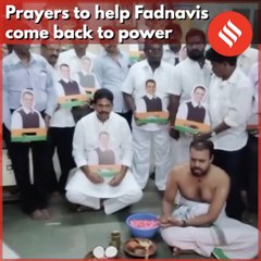 Prayers to help Fadnavis come back to power