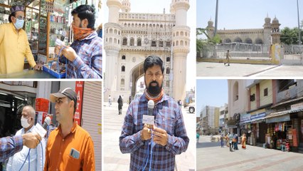 Download Video: Lockdown : Ramadan Festival Sales Fall Down @ Charminar Due To Corona Lockdown