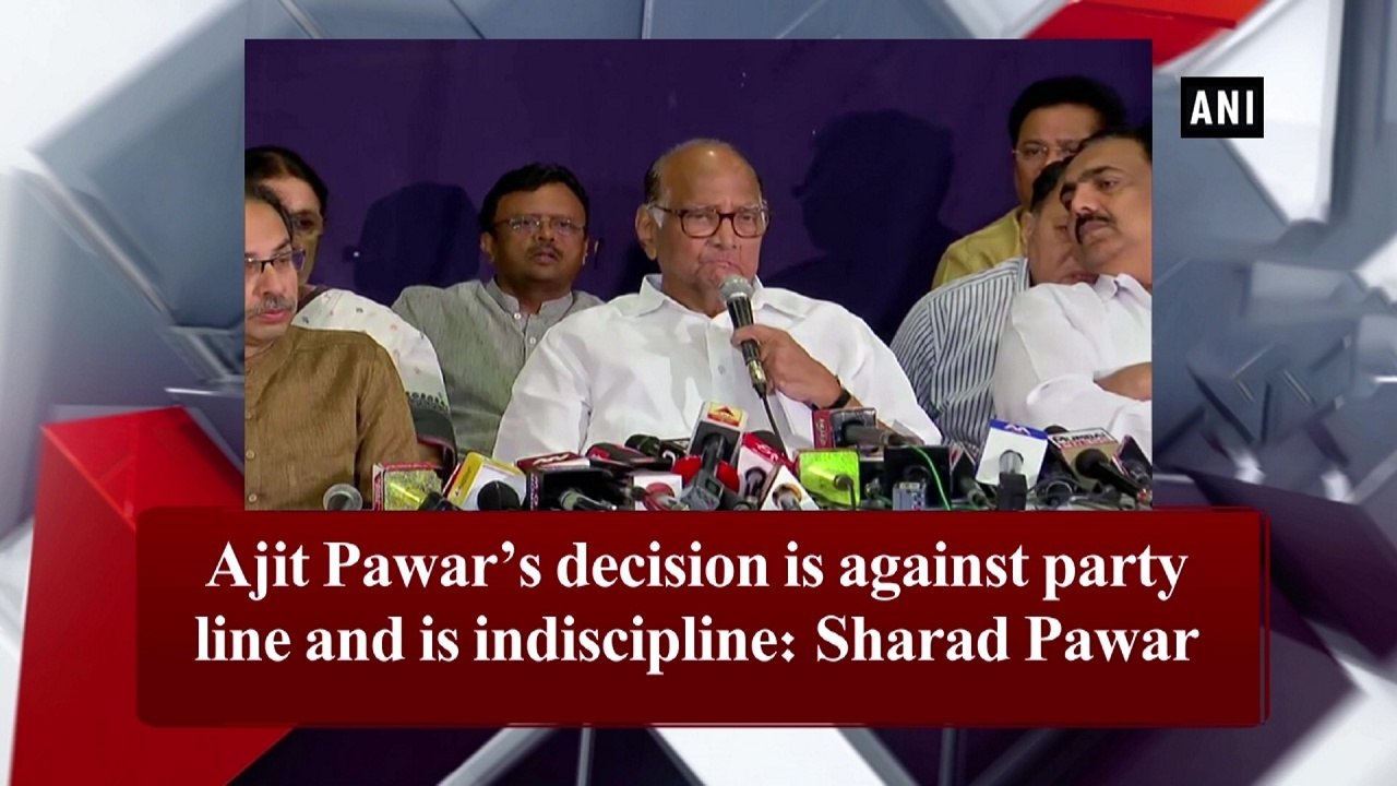 Ajit Pawar's decision is against party line and is indiscipline: Sharad Pawar