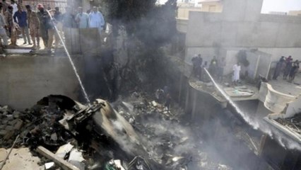 Karachi plane with 99 onboard crashes in residential area just before landing