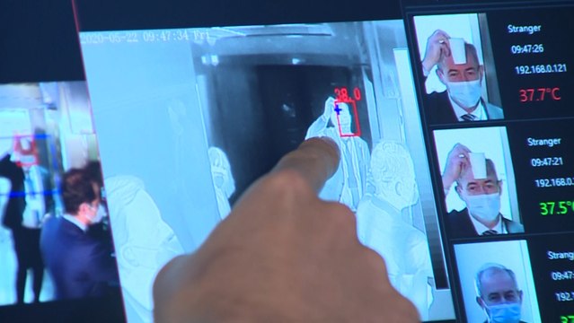 Metro instala una cámara térmica para medir la temperatura de los trabajadores