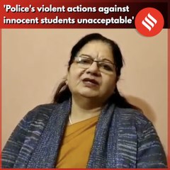 Police's actions against innocent students unacceptable: JMI VC Najma Akhtar