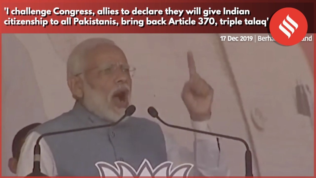 PM Modi takes on Congress, allies over CAA