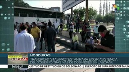 Honduras: transportistas exigen asistencia tras 2 meses sin laborar