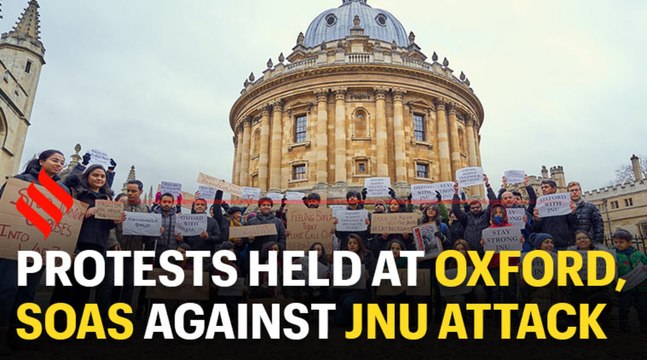 Protests held at Oxford, SOAS against attack on JNU students