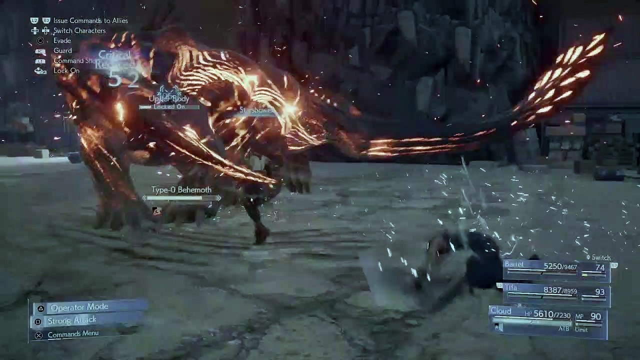 FINAL FANTASY 7 REMAKE HARD MODE (JP) PART 44 - CHAPTER 14 - TYPE-0 BEHEMOTH!