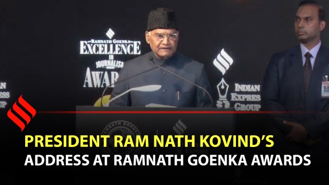 President Ram Nath Kovind’s address at Ramnath Goenka Awards