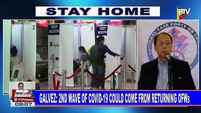 Galvez: 2nd wave of CoVID-19 would come from returning OFWs