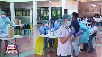 Marikina city hall employees undergo testing