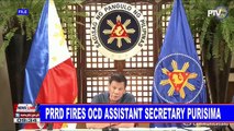 Duque stays in DOH post; to answer allegations; PRRD fires OCD Assistant Secretary Purisima