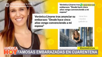 Famosas qué viven el embarazo en plena cuarentena