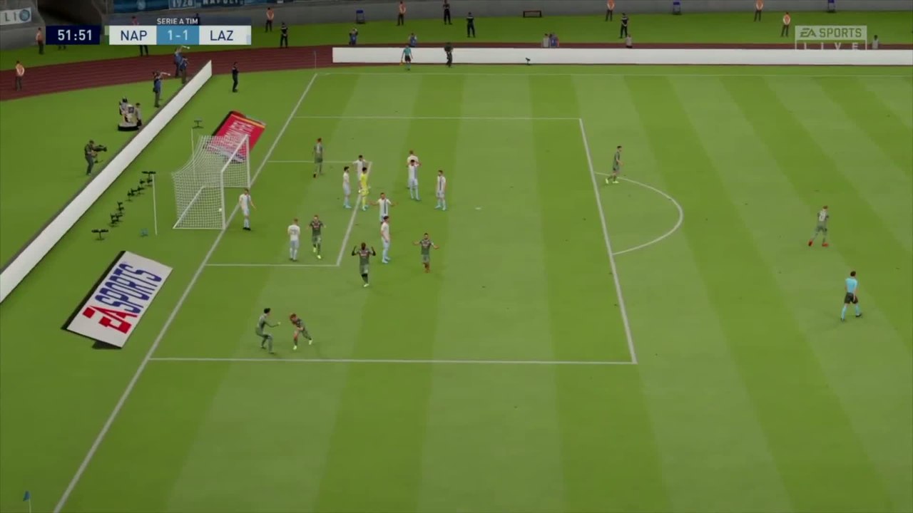 SSC Napoli - Lazio Rome sur FIFA 20 : résumé et buts (Serie A - 38e journée)
