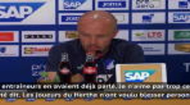 27e j. - Schreuder (Hoffenheim) défend les joueurs du Hertha suite à leur célébration polémique : Ils n'ont voulu blesser personne
