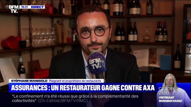 Assurances: Les assureurs doivent être au rendez-vous, Axa ne l'a pas été , estime Stéphane Manigold, plaignant et propriétaire de restaurants