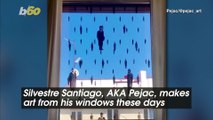 Street Artist Uses His Windows to Make ‘Street’ Art Without Leaving Home