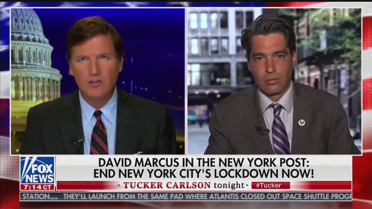 David Marcus' New York Post Article Blames Deblasio & Cuomo For Tens Of Thousands Plunged Into Poverty - Tucker Carlson Tonight on Fox News