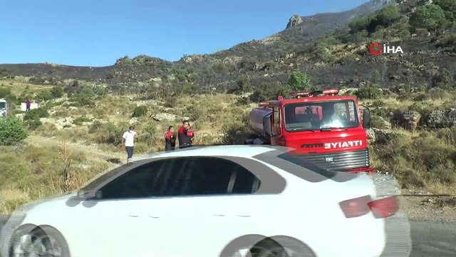 Yangın 3 saat sürdü, 10 hektarlık alan kül oldu