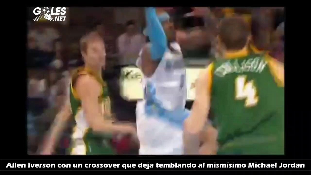 Allen Iverson con un crossover que deja temblando al mismísimo Michael Jordan