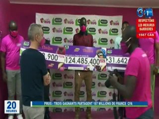 RTG / PMUG - Trois gagnants partagent 187 Millions de Francs CFA
