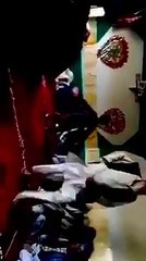 old man vs a kid dancing