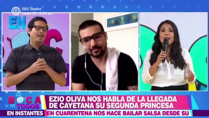 Ezio Oliva habló de la llegada de su segunda hija