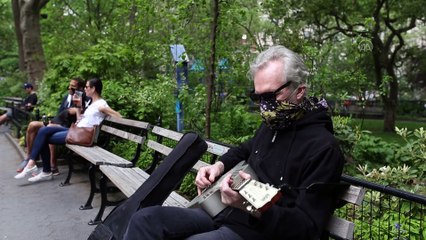 Madison Sqaure Park'ta 'sosyal mesafe' çemberi - NEW YORK