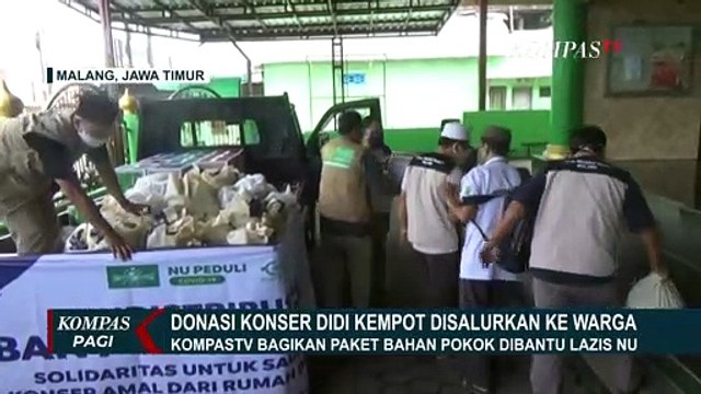 Kompas TV Bagikan Paket Bahan Pokok dari Hasil Donasi Konser Didi Kempot
