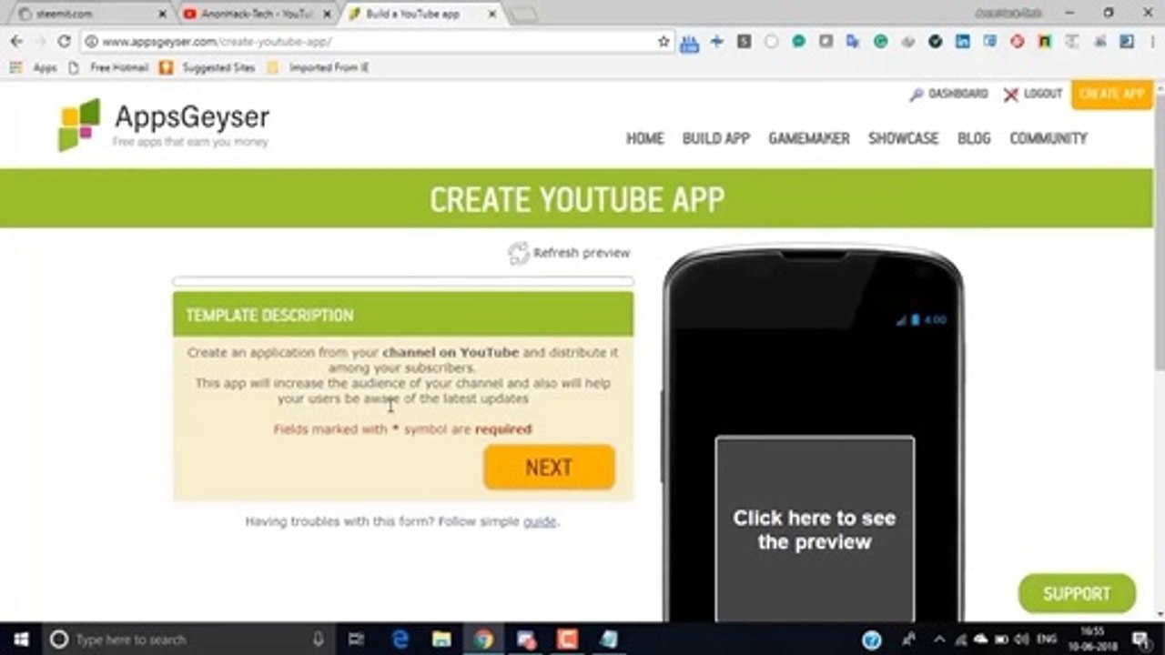 Create android apps without coding